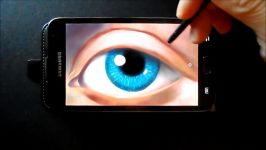 Drawing an Eye on a Mobile Phone Time Lapse