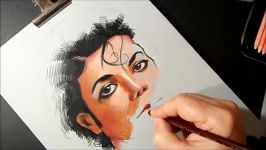 Drawing Michael Jackson the King of Pop ♕ Jackson Portrait  Time Lapse