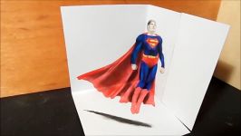 Art Drawing 3D Superman How to Draw 3D Heroes Artistic Graphic Heroes