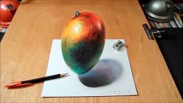 Watch My Draw a 3D Levitating Mango Trick Art by Vamos