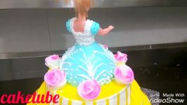 کیک آرایی  آموزش تزیین کیک عروسکی فوق العاده زیبا