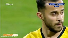 گل روح الله سیف اللهی به پرسپولیس بوسیدن مچ بند قرمز