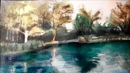 Painting a Waterside Watercolour by Vamos