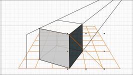 How to Draw 3D Cube Anamorphic Construction