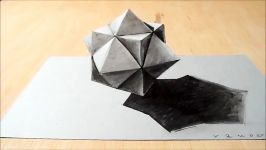 Drawing 3D Cuboctahedron Optical Illusion