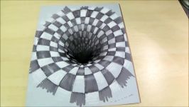 Drawing a Hole Illusion 3D Trick Art