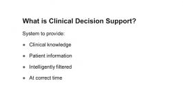 Alerts in Clinical Decision Support Systems