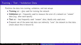 MLP Lecture 16 Course Introduction Single Layer Networks