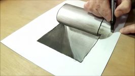 Simple and Easy 3D Drawing  Drawing 3D Hole  How to Draw Hole