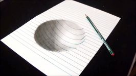 3D Drawing for Kids Adults  How to Draw Concave surface with pencil