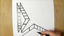 How to draw 3d ladders  Drawing 3D Ladders  Trick Art for Kids Adults