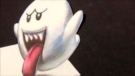 How to draw 3d Ghost for kids. How to draw Boo Drawing