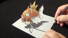 Artistic Draw 3D  Awesome Drawing Magikarp Fish