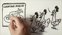 Funny Drawing Surprise  The Cooking Show  Drawing Cartoon