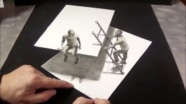 Incredible Drawing this is Impossible ... 3D Trick Art on Paper  VamosART