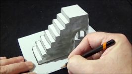 Artistic 3D Illusion  Awesome 3D Drawing Simple Stairs