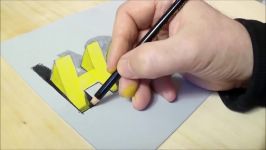 New Viewpoint  3D Drawing Letters  How to Draw Hole Letters