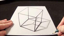 3D Drawing a Simple Cube  No Time Lapse  How to Draw 3D Cube