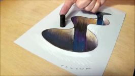 3D Drawing Hole for Kids  How to Draw 3D Hole  Trick Art on Paper