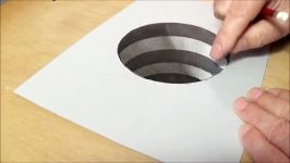 How to Draw 3D Circular Hole  Trick Art for Kids