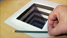 How to Draw 3D Hole for Kids  Easy Anamorphic Illusion  Trick Art on Paper