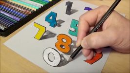 Drawing and Coloring Numbers for Kids  Learning Rainbow Colors