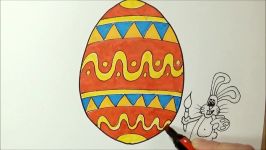 Drawing and Coloring for Kids  Coloring Page Easter Egg  Videos For Kids