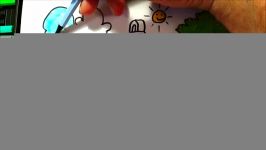 Coloring House and Easter Egg with Bunny  How to Draw House