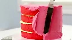 ویژه شب یلدا. cake.watermelon . آموزش کیک بشکل هنداونه