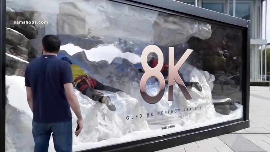 کمپین تبلیغاتی سامسونگ برای تلویزیون QLED 8K در برلین