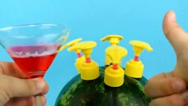 10 SIMPLE LIFE HACKS WITH WATERMELON AND BALLOONS