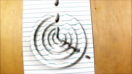 How to Draw Water Drop With Charcoal Pencil  Trick Art on Line Paper