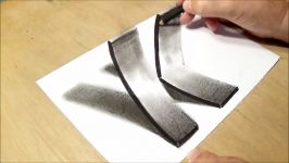 How to Draw 3D Letter K  Trick Art on Paper  With Charcoal Pencils  VamosART