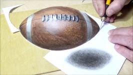 How to Draw Football  Drawing 3D Floating Football Illusion