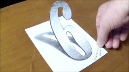 DRAWING NUMBER 6  How to Draw 3D Number Six with One Pencil  Vamos