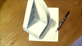 HOW TO DRAW TRUNCATED CUBE #3  Drawing 3D Carved Cube  By Vamos