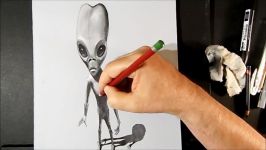 3D ALIEN ✅  How to Draw Alien  Trick Art on Paper  Vamos