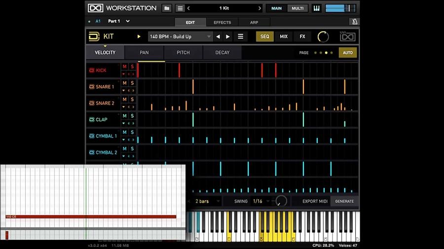 مروری بر امکانات وی اس تی درام UVI Drum Designer