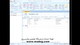 آموزش ACCESS 2007 درسایت مادسیجقسمت نهم یک