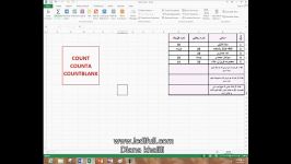 آموزش اکسل  توابع Count