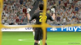 قیچی زیبای لیونل مسی در PES 2014