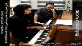 پیانو نوازی قطعه Ballad pour Adeline توسط هنرجوی عباس عبداللهی مدرس پیانو