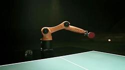 رقابت قهرمان تنیس روی میز جهان در برابر بازوی روباتیک