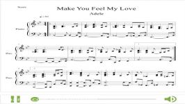 نت پیانو قطعه Make You Feel My Love ادل