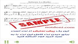 نت آهنگ subeme la radio انریکه ایگلسیاس Enrique iglesias برای پیانو