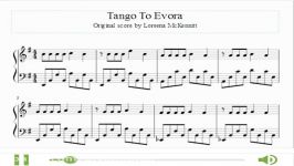 نت Tango to Evora گل ارکیده برای پیانو