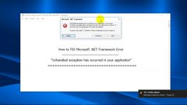 How to FIX Microsoft .NET Framework Error