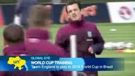 تمرینات تیم انگلیس برای حضور در جام جهانی 2014