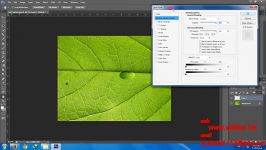 آموزش ساخت قطره آب بر روی برگ فتوشاپ
