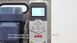 ABB general purpose drives ACS480. Configuring PID controller